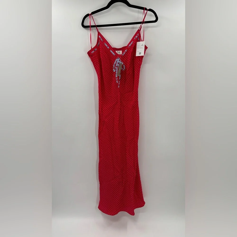 Rouje X J.Crew Swoon slip dress in polka dot - Picture 6 of 9